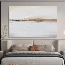 Load image into Gallery viewer, Neutral Tones “Subtle Horizons” Painting on Canvas, Calming Abstract Art DKH913
