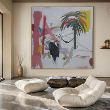 Load image into Gallery viewer, Tropical Abstract Scene Painting - Ideal for Beach House Veranda & Vacation Home Living Room LargeART1411