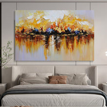 Load image into Gallery viewer, Autumn Lake Reflection - Serene Living Room Art LargeART1559