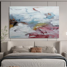 Load image into Gallery viewer, Soft - Hued Abstract Composition for Minimalist Bedroom & Calm Meditation Space DKH163