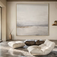 Load image into Gallery viewer, Muted Landscape Abstract Painting, Suited for Tranquil Bedroom & Relaxing Reading Nook LargeART1376