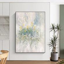 Load image into Gallery viewer, Large - Scale Yellow Flowers in Soft Tones Acrylic for Cozy Bedroom & Elegant Living Room LargeART0304