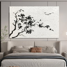 Load image into Gallery viewer, Black - White Ink - Style Abstract Painting On Canvas DKH451