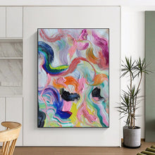 Load image into Gallery viewer, Oversized Rainbow - Swirl Abstract Art for Kids’ Playroom & Art - Loving Retail Shop LargeART0479