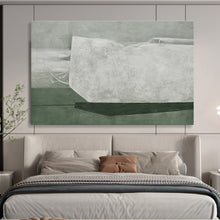 Load image into Gallery viewer, Monochrome Textured Abstract Painting on Canvas - “Silent Depth” DKH608