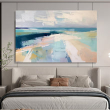 Load image into Gallery viewer, Soft Coastal Abstract - Serene Living Room or Bedroom Art LargeART1543