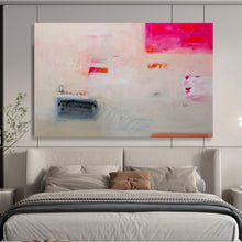 Load image into Gallery viewer, Subtle Pink & Orange Abstract - Calm Living Room Art LargeART1502