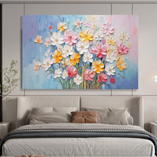 Load image into Gallery viewer, “3D Floral Bouquet” - Textured Abstract Acrylic Flowers, For Garden Room and Powder Room DLZ210