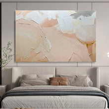 Load image into Gallery viewer, Blush - Toned Textured Abstract Painting for Bridal Suite & Calm Reading Nook DKH186