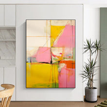Load image into Gallery viewer, Colorful Geometric Abstraction Art for Creative Studio & Vibrant Living Room LargeART0873