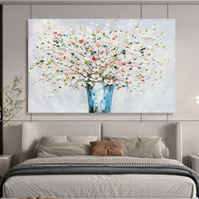 Load image into Gallery viewer, “Vibrant Floral Bouquet” - Abstract Acrylic of a Colorful Flower Vase, Great for Dining Room and Bathroom DLZ220