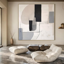 Load image into Gallery viewer, Soft Geometric Abstract Painting, Perfect for Contemporary Bedroom & Art - Filled Study LargeART1375
