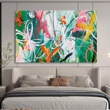 Load image into Gallery viewer, Whimsical Butterfly Abstract Painting for Bohemian Garden & Creative Studio DKH223