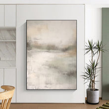 Load image into Gallery viewer, “Muted Abstract Horizon” - Minimalist Landscape Art on Canvas DKH1668