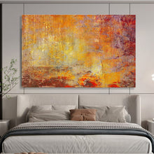 Load image into Gallery viewer, Warm - Toned Textured Abstract Painting for Cozy Living Room & Art Gallery Lounge DKH192