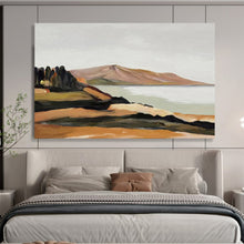 Load image into Gallery viewer, Minimalist Landscape Abstract Painting on Canvas - “Coastal Calm” DKH729