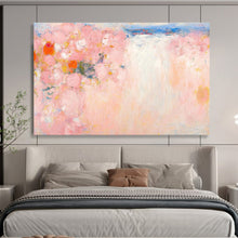 Load image into Gallery viewer, Soft Pink Floral Abstract Painting On Canvas DKH411