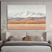 Load image into Gallery viewer, Mountain View “Serene Horizon” Painting on Canvas, Minimalist Landscape Art DKH890