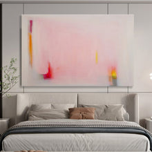Load image into Gallery viewer, Soft Pink Abstract Minimalist Art for Serene Bedroom & Quiet Reading Nook DKH057