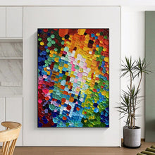Load image into Gallery viewer, “Colorful Dot - Patterned Abstract” - Pop - Art - Inspired Art on Canvas DKH1592