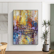 Load image into Gallery viewer, Colorful Urban Melody Art for City Loft Living Room & Trendy Café LargeART0914