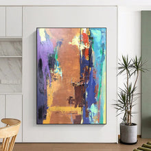 Load image into Gallery viewer, Colorful Chaos - Vivid Abstract Acrylic, Perfect for Bohemian - Style Living Rooms and Artistic Cafes DTP036