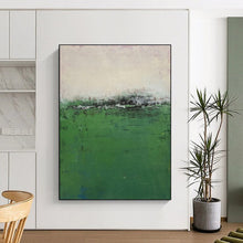 Load image into Gallery viewer, Misty Green Field Acrylic Art - Suited for Nature - lover’s Study & Minimalist Living Room LargeART0645