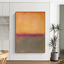 Load image into Gallery viewer, “Orange and Purple Gradient Abstract” - Color - Field Abstract Art on Canvas DKH1602