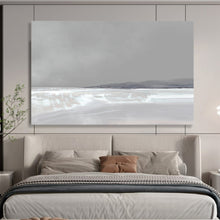 Load image into Gallery viewer, Minimalist Gray Abstract Horizon Abstract acrylic painting DLZ137