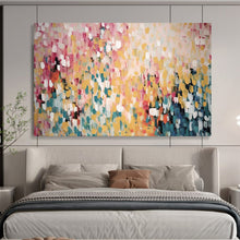 Load image into Gallery viewer, Pastel Patchwork Abstract Large - scale acrylic painting DLZ166