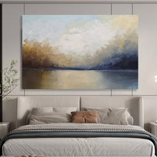 Load image into Gallery viewer, Serene Water & Sky Soft Hues & Tranquil Landscape on Canvas DLZ009