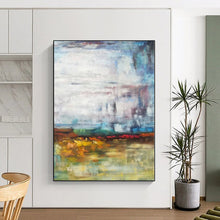Load image into Gallery viewer, Large - Scale Colorful Misty Landscape Abstract Acrylic Art for Garden Room & Wellness Center LargeART0383