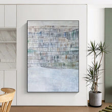 Load image into Gallery viewer, “Color - Infused Waves: Bohemian Abstract” Abstract Painting on Canvas, Eclectic Living Room Decor DKH1043