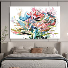 Load image into Gallery viewer, Colorful Floral Abstract Abstract acrylic painting DLZ138