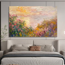 Load image into Gallery viewer, Pastel Meadow Sunrise Large - Scale Hand - painted Abstract Acrylic Art DLZ195