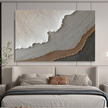 Load image into Gallery viewer, Textured Neutral - Tones Abstract Painting for Minimalist Living Room & Calm Office DKH251
