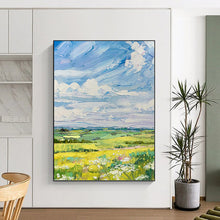 Load image into Gallery viewer, “Neutral Geometric Blocks: Modern Abstract” Abstract Painting on Canvas, Minimalist Office Decor DKH1050