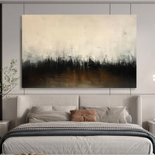 Load image into Gallery viewer, Beige, Gray & Black Abstract Minimalist Art - Perfect for Modern Office & Quiet Library DKH048