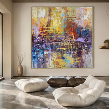 Load image into Gallery viewer, Colorful Urban Abstract Art for Loft - style Living Room & Creative Office Space LargeART0924