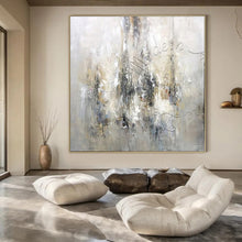 Load image into Gallery viewer, Neutral Modern Abstract Art for Minimalist Bedroom & Serene Meditation Space LargeART0930