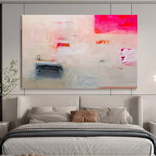 Load image into Gallery viewer, Pink - Toned Abstract Mixed - Media Art - Perfect for Eclectic Living Room & Creative Studio DKH025