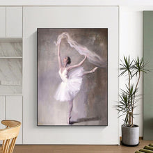 Load image into Gallery viewer, Graceful Abstract Painting, Delicate Ballerina Art for Ballet Academy & Boudoir LargeART2181