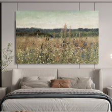Load image into Gallery viewer, Serene Wildflower Field - Peaceful Living Room or Bedroom Art LargeART1486