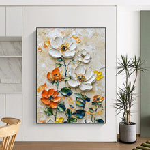Load image into Gallery viewer, Vibrant Textured Floral Abstract Art, Perfect for Bohemian Living Room & Cheerful Kitchen LargeART2068