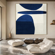 Load image into Gallery viewer, Bold - Blue Geometric Abstract Acrylic Art, Nice for Modern Corporate Lobby & Stylish Home Bar LargeART1063