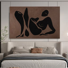 Load image into Gallery viewer, Abstract Figurative Painting on Canvas - “Elegant Silhouettes” DKH743