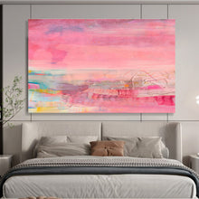 Load image into Gallery viewer, Pink - Dominant Abstract Mixed - Media Art for Feminine Boutique & Gallery Pop - Up DKH035