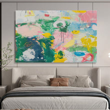 Load image into Gallery viewer, Vibrant Splatter Abstract Canvas Painting DKH482