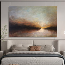 Load image into Gallery viewer, Abstract Landscape Painting on Canvas - “Sunset Reflections” DKH774
