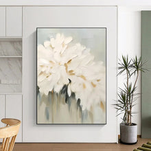 Load image into Gallery viewer, White Flower Bouquet Acrylic Art - For Bedroom & Feminine - Themed Room Decoration LargeART0543